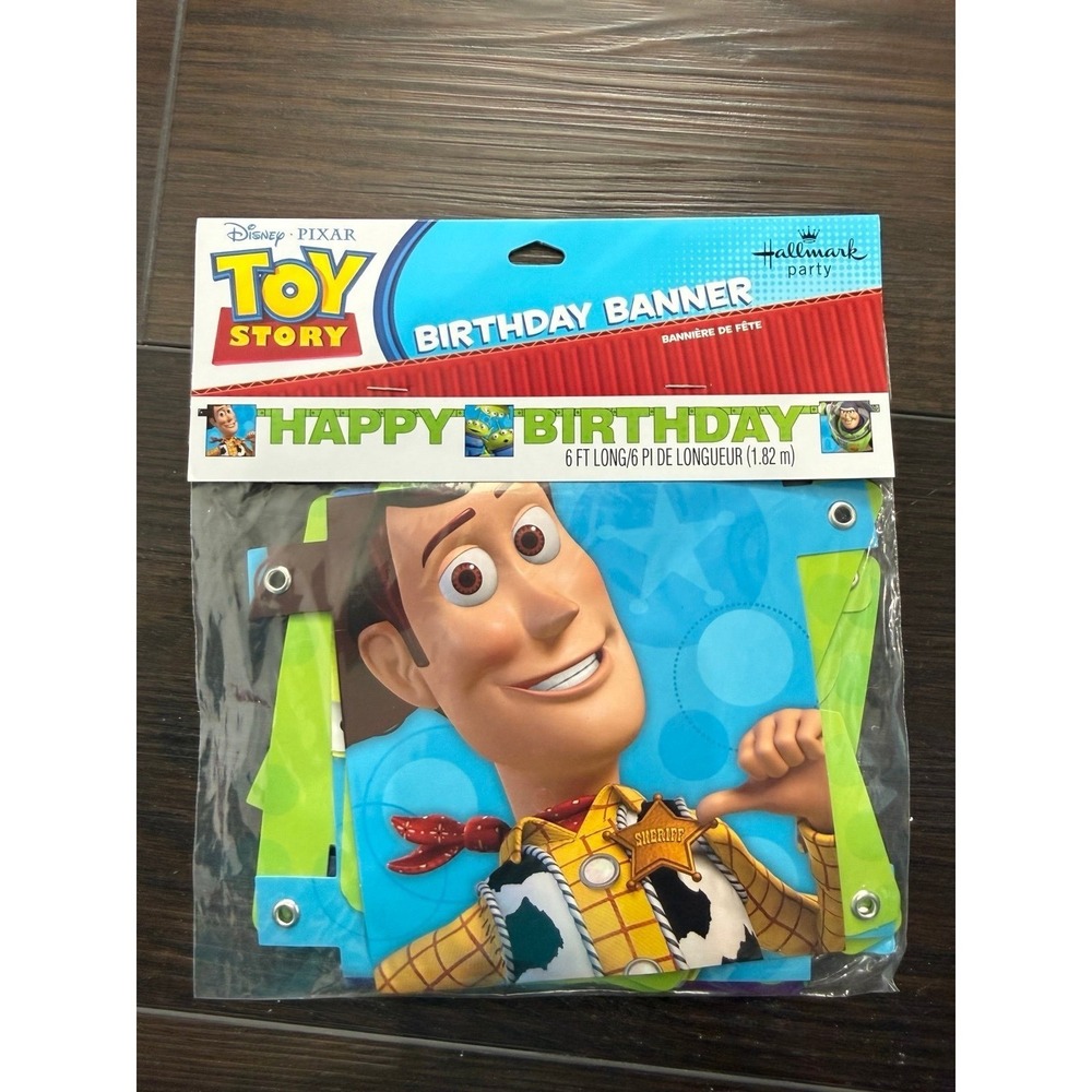 Deadstock Disney Pixar Toy Story Happy Birthday Banner Woody Buzz